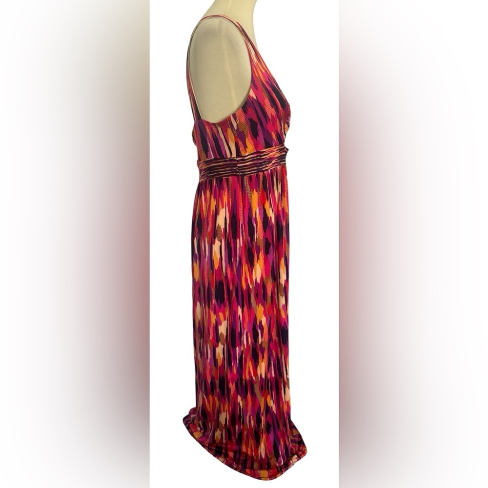 Trina Turk Multicolor Margery 2 Ikat Print Sleeveless Maxi Dress Size 10 NWT - Picture 3 of 12